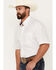 Image #2 - George Strait by Wrangler Men's Geo Print Short Sleeve Button-Down Western Shirt, White, hi-res