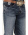 Image #2 - Cinch Men's White Label Medium Stonewash Performance Stretch Relaxed Straight Jeans, Indigo, hi-res
