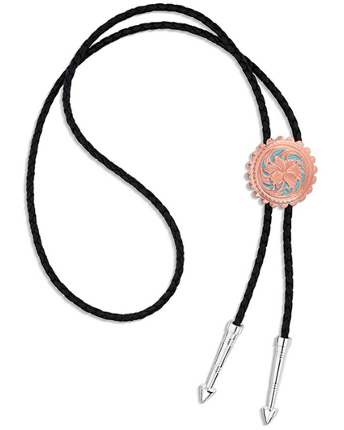 Montana Silversmiths Women's Emma's Sunlight Bolo Tie, Silver, hi-res