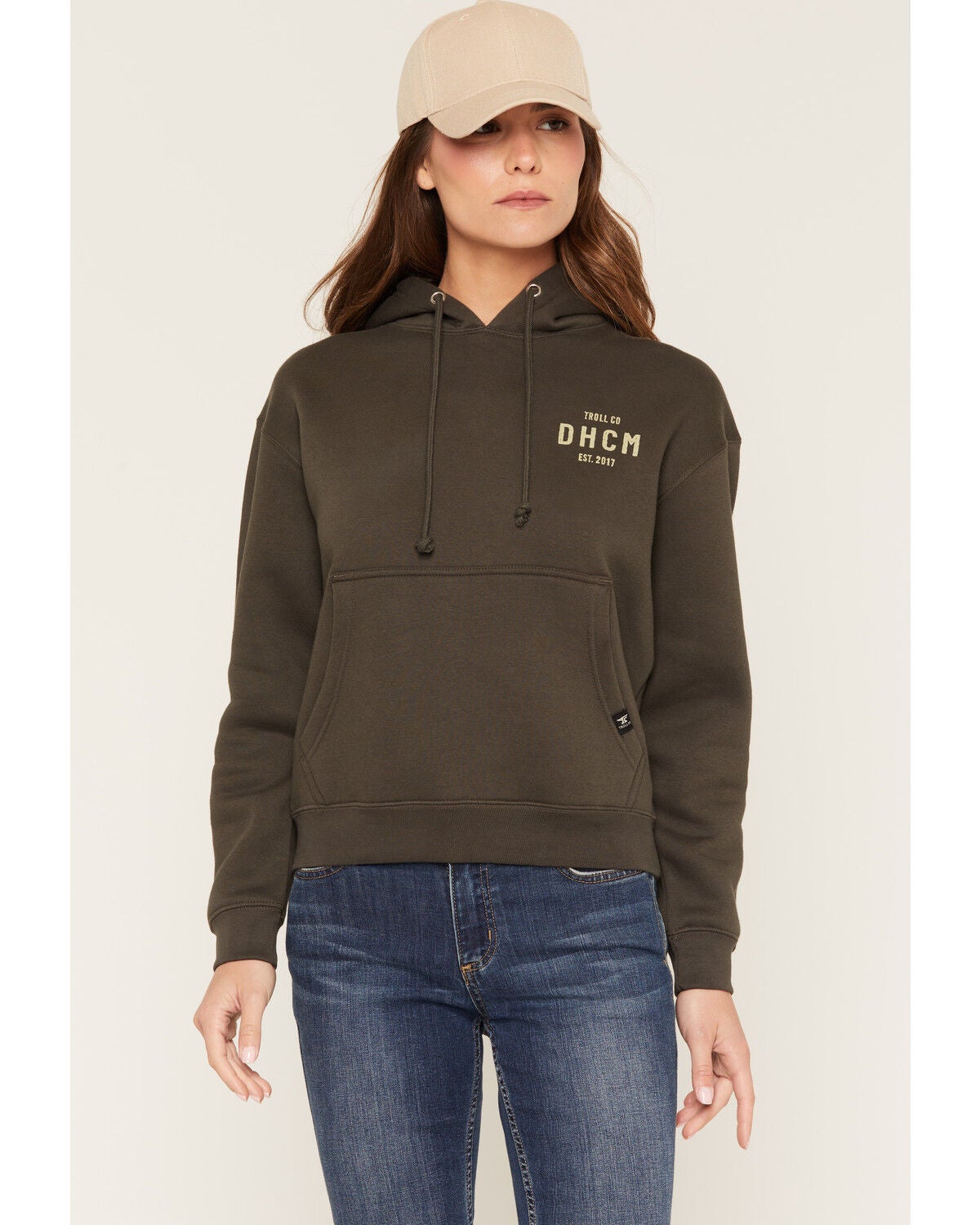 Image #2 - Troll Co Women's Juno Graphic Hooded Sweatshirt, Black, hi-res