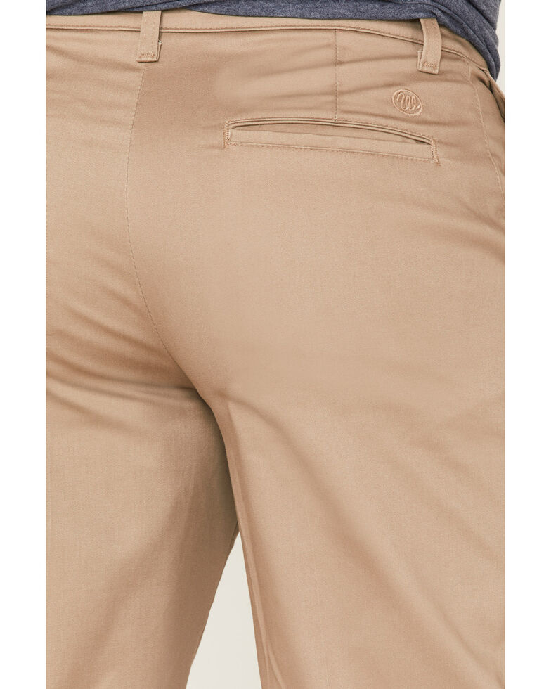 Wrangler Men's Khaki Casual Flat Front Western Pants | Boot Barn