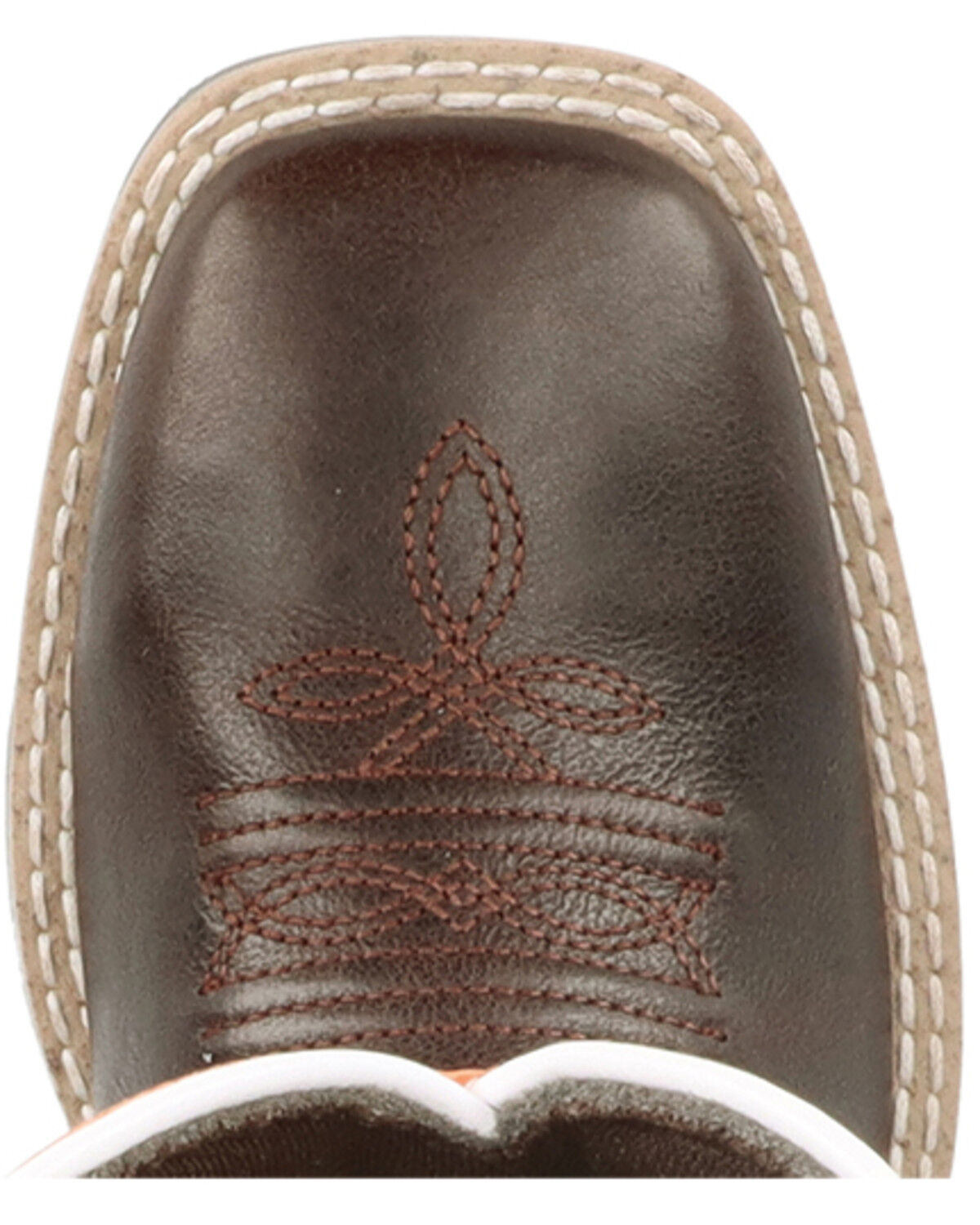 Image #6 - Smoky Mountain Little Boys' Dusty Western Boots - Broad Square Toe, Chocolate, hi-res