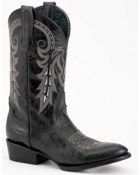 Ferrini Men's Remington Western Boots - Round Toe, Black, hi-res