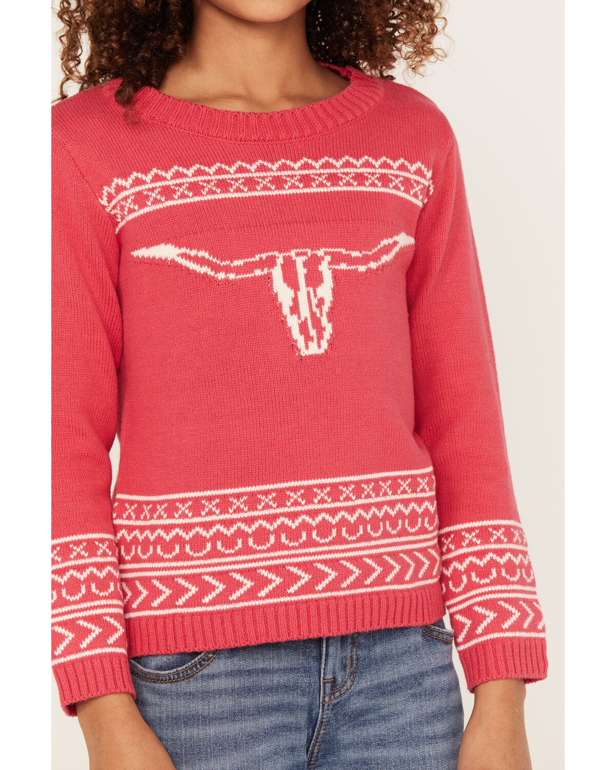 Cotton & Rye Girls' Steerhead Sweater | Boot Barn