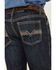 Rock & Roll Denim Men's Dark Wash Pistol Stackable Reflex Bootcut Jeans, Dark Wash, hi-res