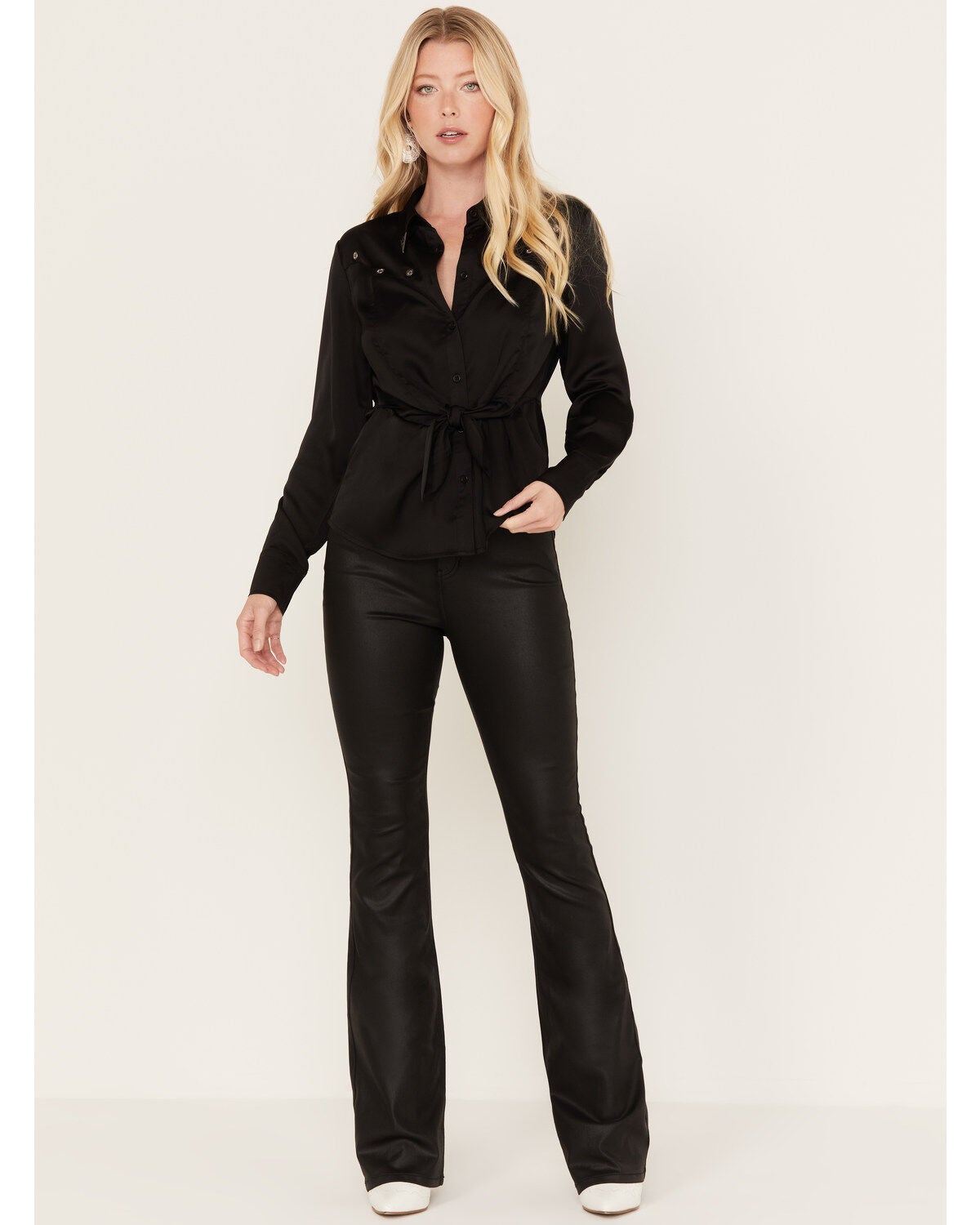 Idyllwind Women's Jayme Coated High Risin Bootcut Jeans, Black, hi-res