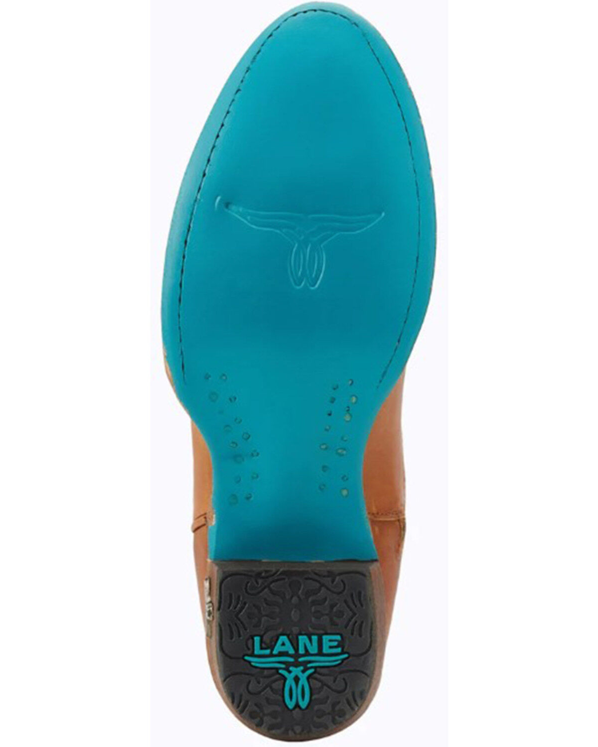 Image #7 - Lane Women's Plain Jane Tall Western Boots - Round Toe, Orange, hi-res