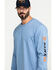 Hawx Men's FR Logo Long Sleeve Work T-Shirt , Blue, hi-res