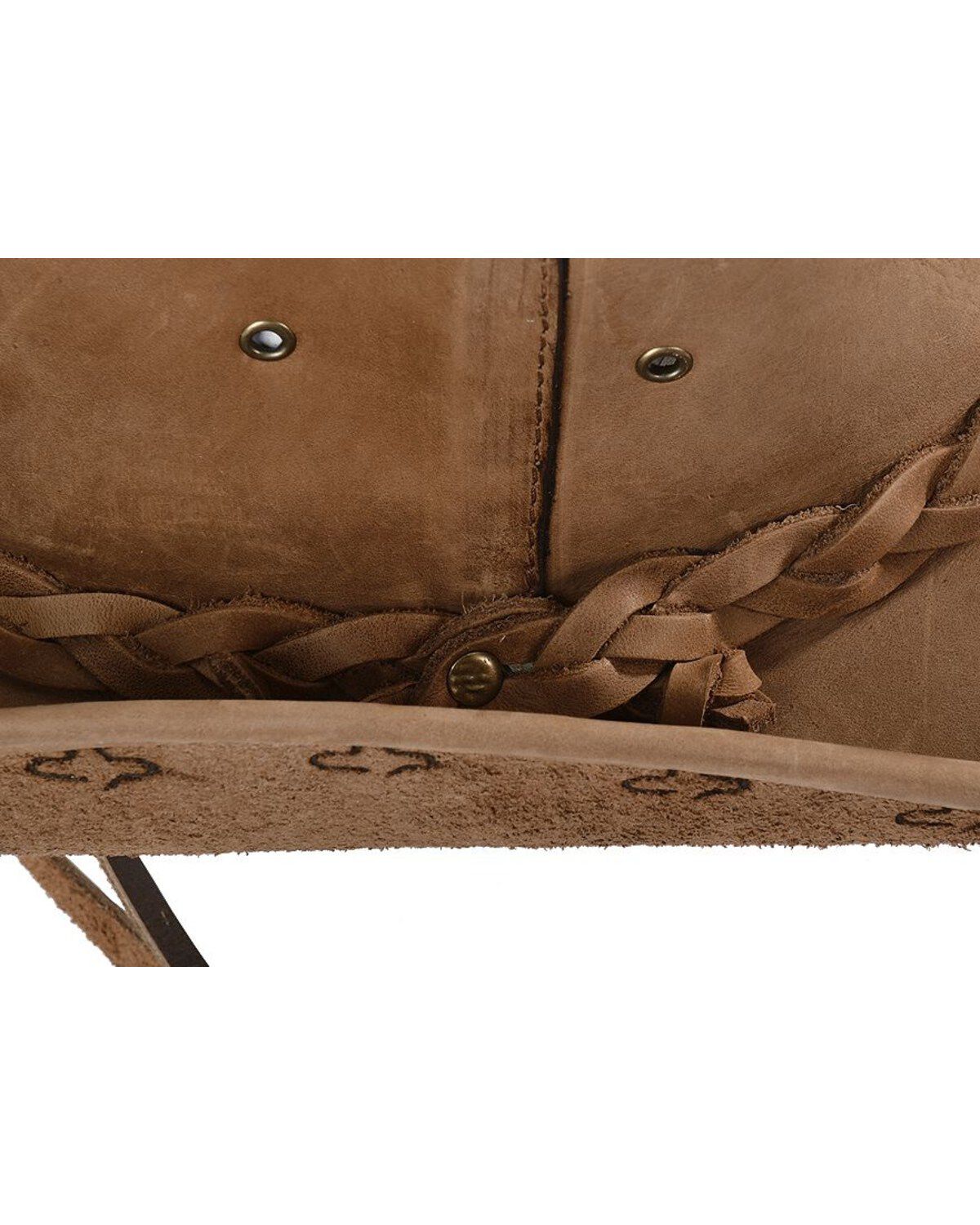 Image #3 - Bullhide Men's Melbourne Leather Hat, Bronze, hi-res