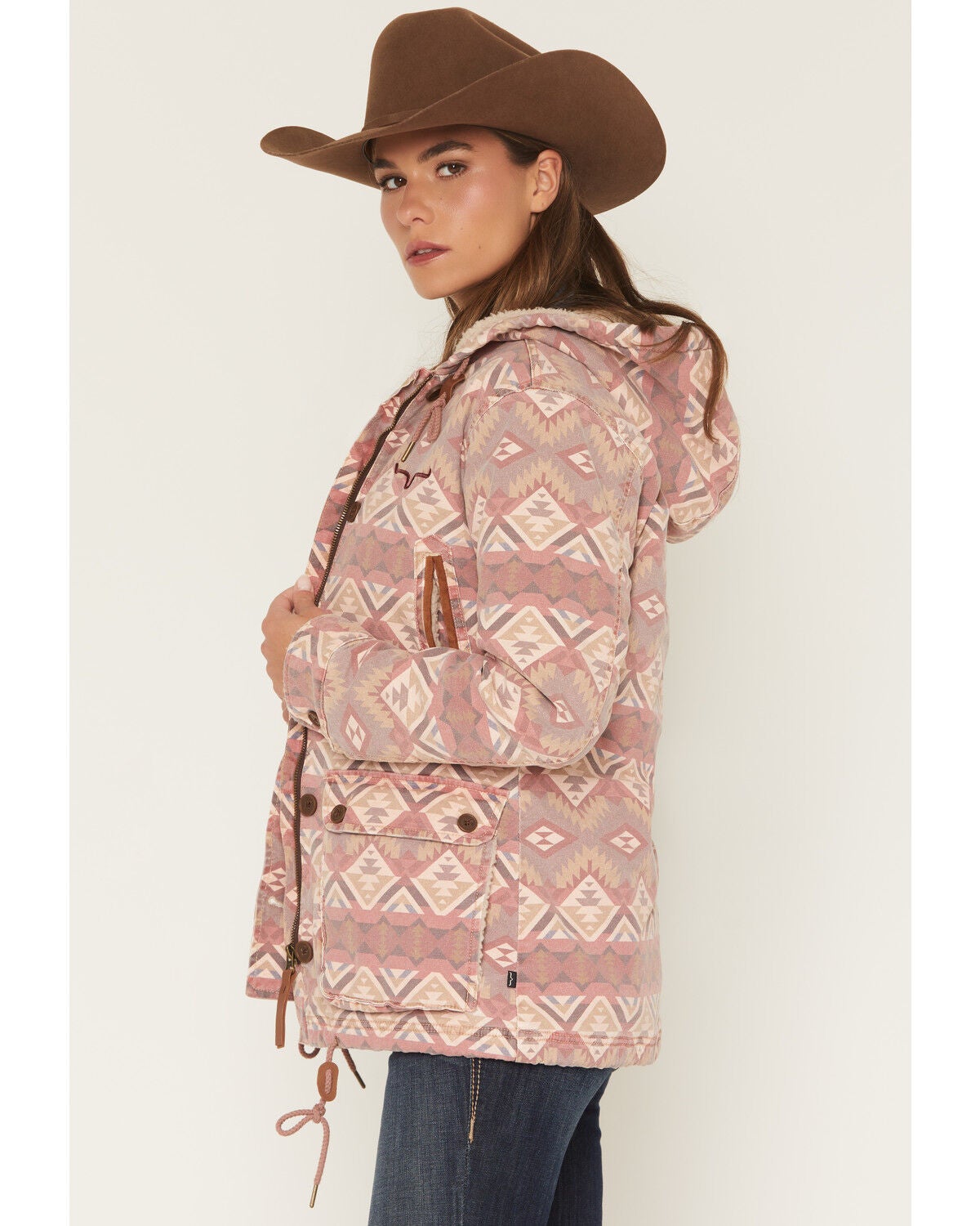 Image #2 - Kimes Ranch Women's Awa Sherpa Lined Jacket, Mauve, hi-res