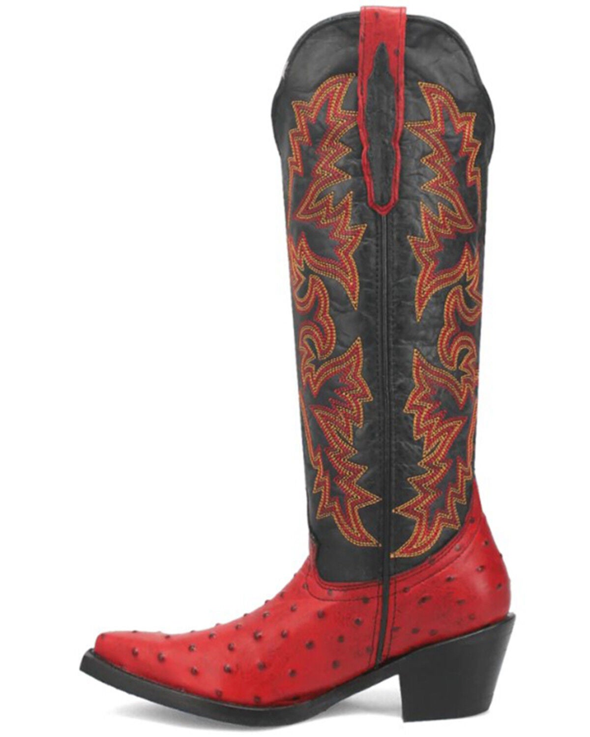 Image #3 - Dingo Women's Selene Tall Western Boots - Snip Toe, Red, hi-res