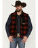 Image #1 - Pendleton Men's Ridgeline Buffalo Checker Fleece Vest, Red, hi-res