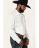 Image #2 - Cody James Men's Fort Summer Light Wash Long Sleeve Pearl Snap Western Denim Shirt, Light Wash, hi-res