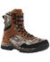 Image #1 - Rocky Men's Lynx Mossy Oak® Country DNA™ Waterproof 800G Insulated Work Boots - Round Toe , Black, hi-res