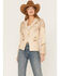 Image #2 - Shyanne Women's Fringe Embellished Leather Blazer, Taupe, hi-res