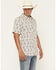 Image #2 - Cody James Men's Geo Paisley Print Short Sleeve Button-Down Stretch Western Shirt, Cream, hi-res