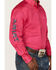 Image #3 - Ariat Men's Leather Tool Solid Pink Team Logo Long Sleeve Button-Down Western Shirt, Pink, hi-res