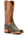 Image #1 - Ariat Men's Futurity Relentless Exotic Ostrich Western Boots - Square Toe, Green, hi-res