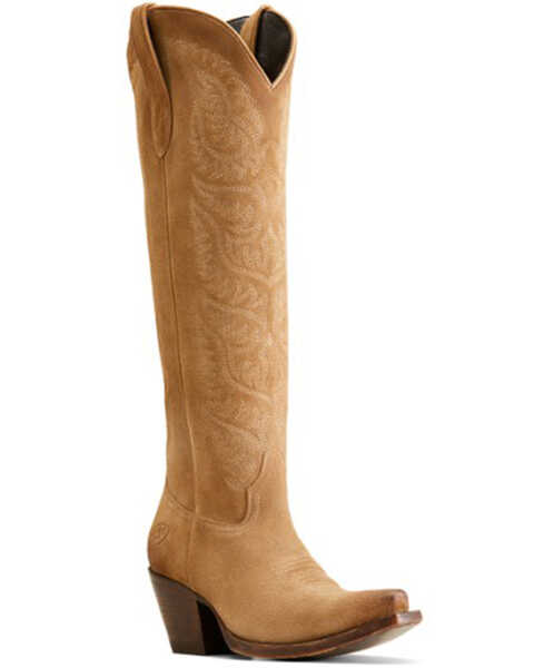 Image #1 - Ariat Women's Laramie StretchFit Western Boots - Snip Toe, Beige, hi-res