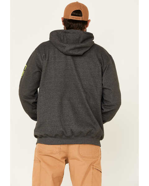 Image #5 - Carhartt Men's Hooded Logo-Sleeve Sweatshirt, Medium Grey, hi-res