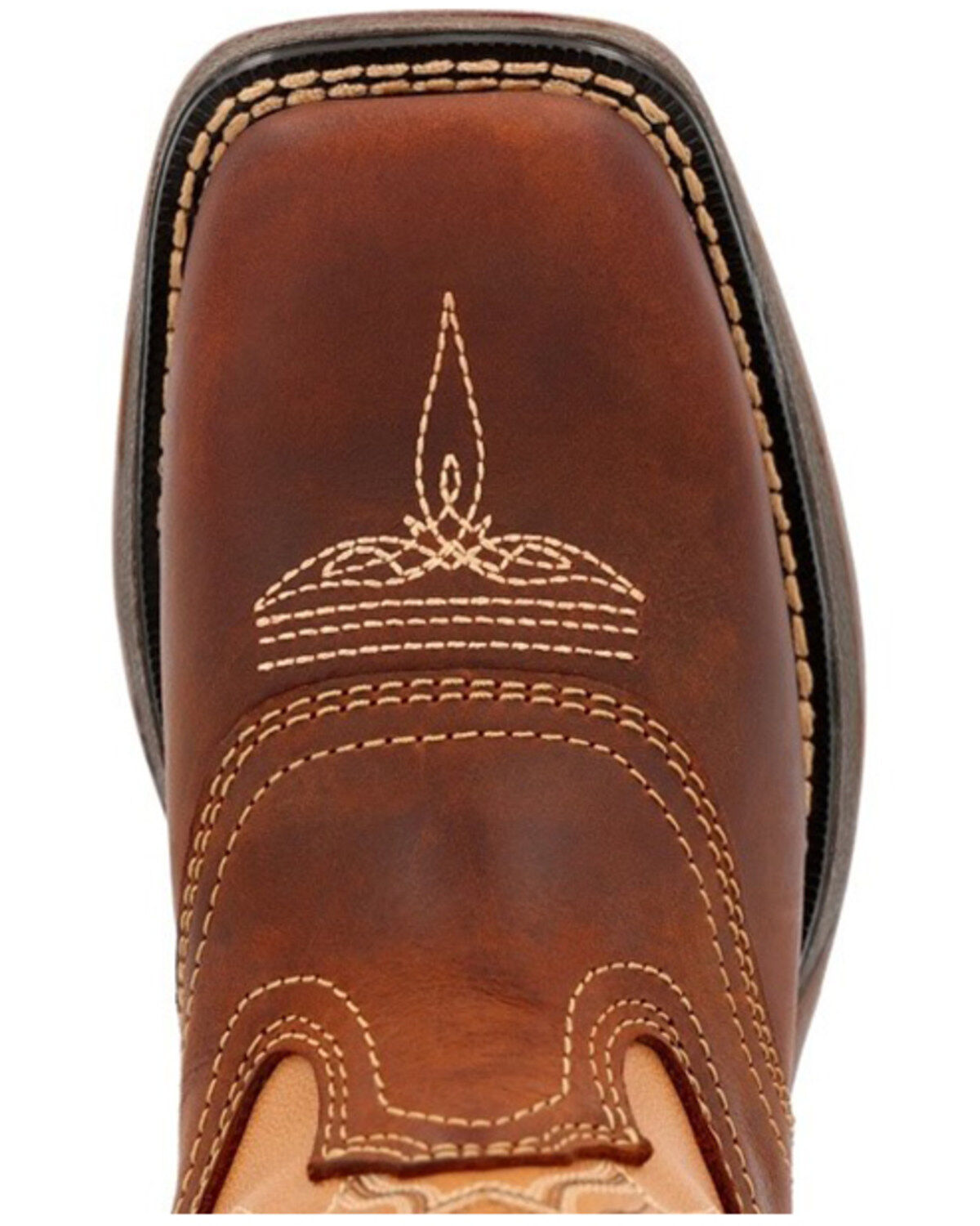 Image #6 - Durango Boys' Lil Rebel Western Boots - Broad Square Toe, Brown, hi-res