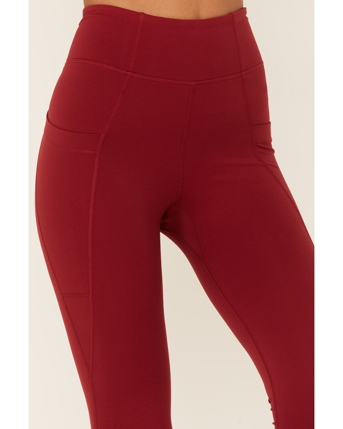 Image #2 - Idyllwind Women's High Rise Freedom Leggings, Burgundy, hi-res