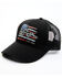 Image #1 - Cody James Men's Distressed Snake Flag Ball Cap, Black, hi-res