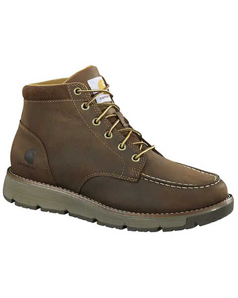 Carhartt Men's Millbrook 5" Work Boots - Moc Toe, Brown, hi-res