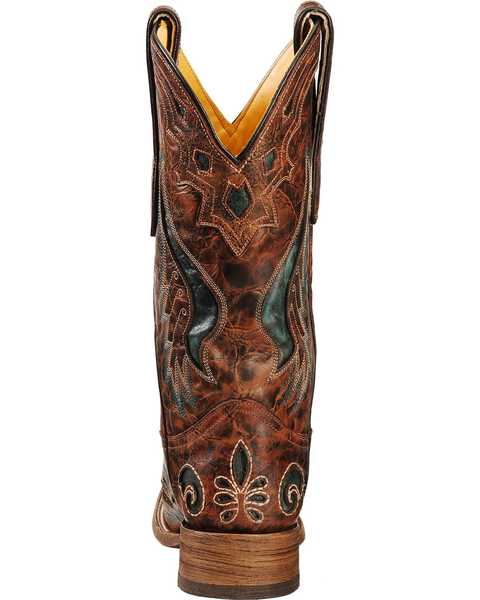 Image #7 - Corral Women's Square Toe Inlay Western Boots, , hi-res