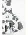 Image #3 - Cowgirl Hardware Toddler Girls' Cow Print Double Ruffle Stretch Denim Jeans, Black/white, hi-res
