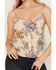 Image #3 - Shyanne Women's Pocono Floral Print Tie Cami, Beige, hi-res