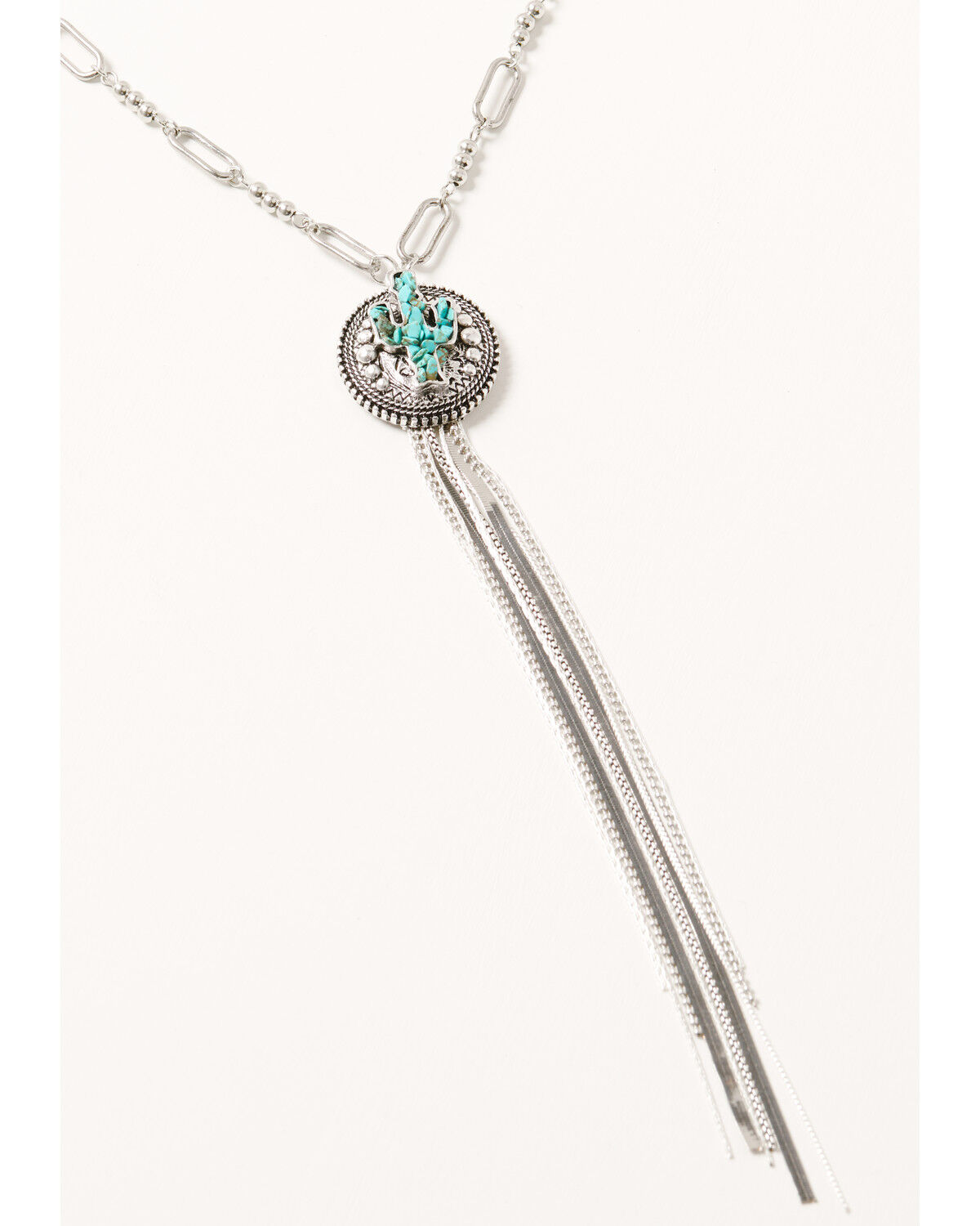 Image #2 - Shyanne Women's Cactus Fringe Necklace, Multi, hi-res