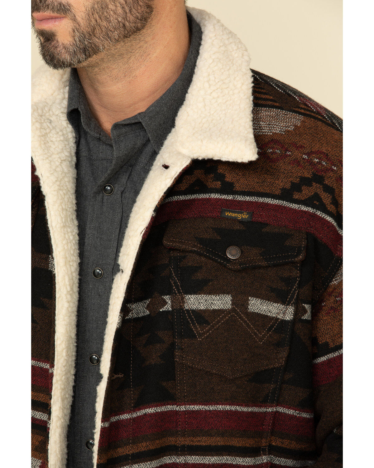 Wrangler aztec sherpa jacket Clearance