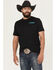 Image #2 - Rock & Roll Denim Men's Steerhead Short Sleeve Graphic T-Shirt, Black, hi-res