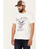 Image #1 - Flag & Anthem Men's White Whiskey Eagle Graphic Short Sleeve T-Shirt, White, hi-res