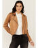 Image #2 - Idyllwind Women's Yorkshire Studded And Embroidered Moto Jacket, Tan, hi-res