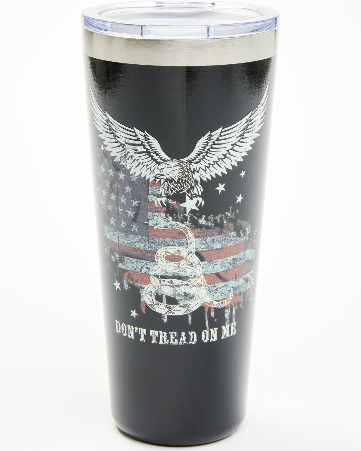 Boot Barn Don't Tread On Me 32oz Tumbler, Black, hi-res