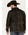 Scully Men's Serape Lined Leather Jacket , Chocolate, hi-res