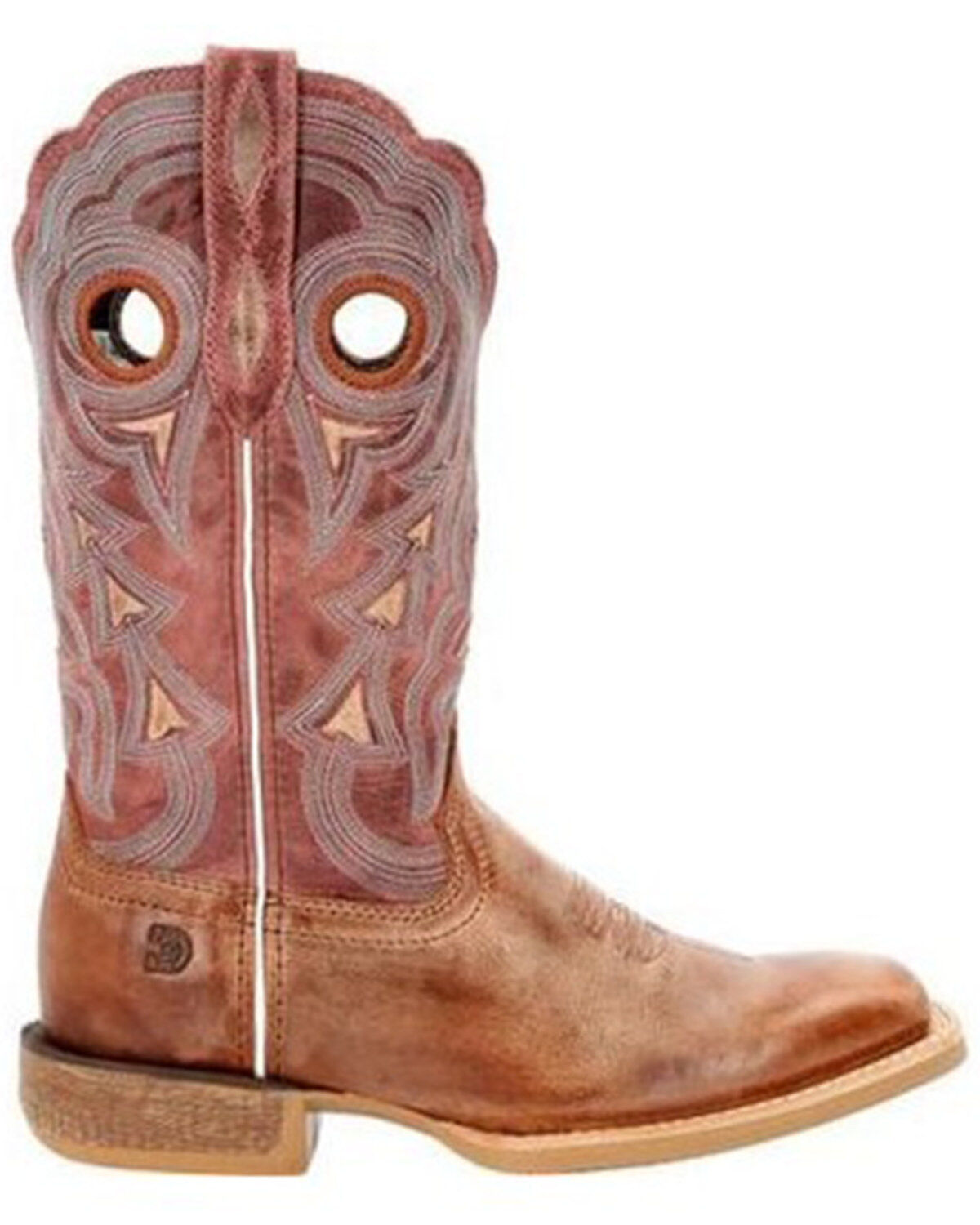 Image #2 - Durango Women's Red Lady Rebel Pro Western Performance Boots - Broad Square Toe, Rose, hi-res