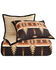 HiEnd Accents Yosemite Reversible 3-Piece Full/Queen Quilt Set, Brown, hi-res