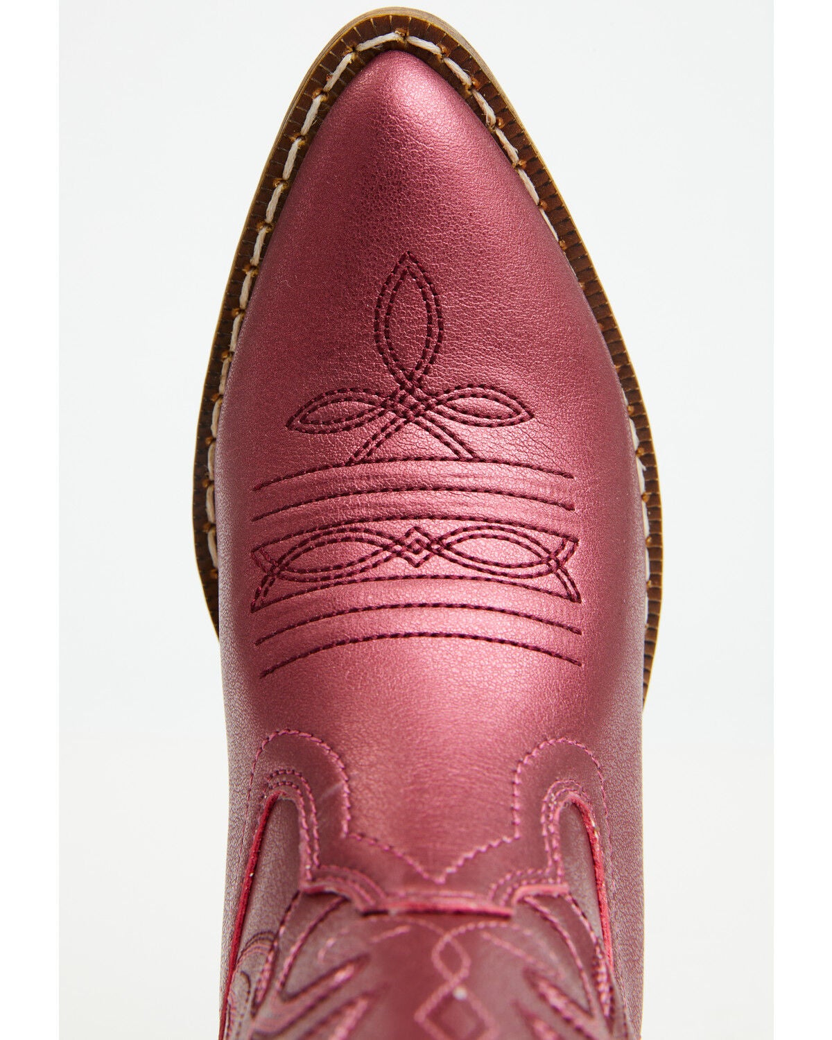 Image #6 - Shyanne Girls' Harper Metallic Western Boots - Round Toe, Pink, hi-res