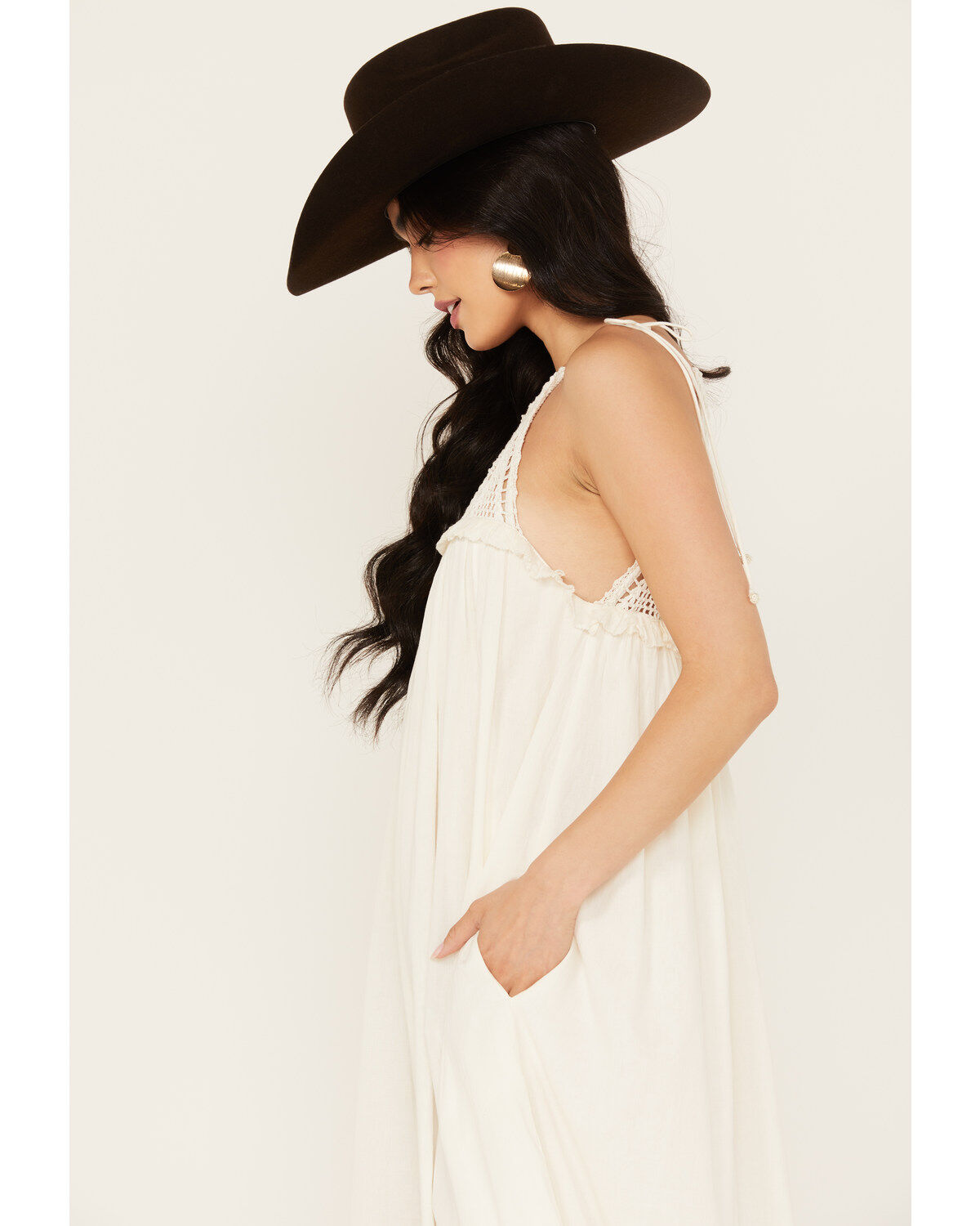 Image #2 - Cleobella Women's Enya Maxi Dress, Ivory, hi-res