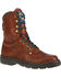 Image #1 - Georgia Boot Men's 8" Eagle Light Lace-Up Work Boots - Round Toe, Russet, hi-res