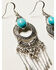 Image #2 - Idyllwind Women's Silver & Turquoise Finley Dangle Earrings, Silver, hi-res