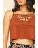 Image #4 - Shyanne Women's Faux Suede Studded Crop Cami, , hi-res