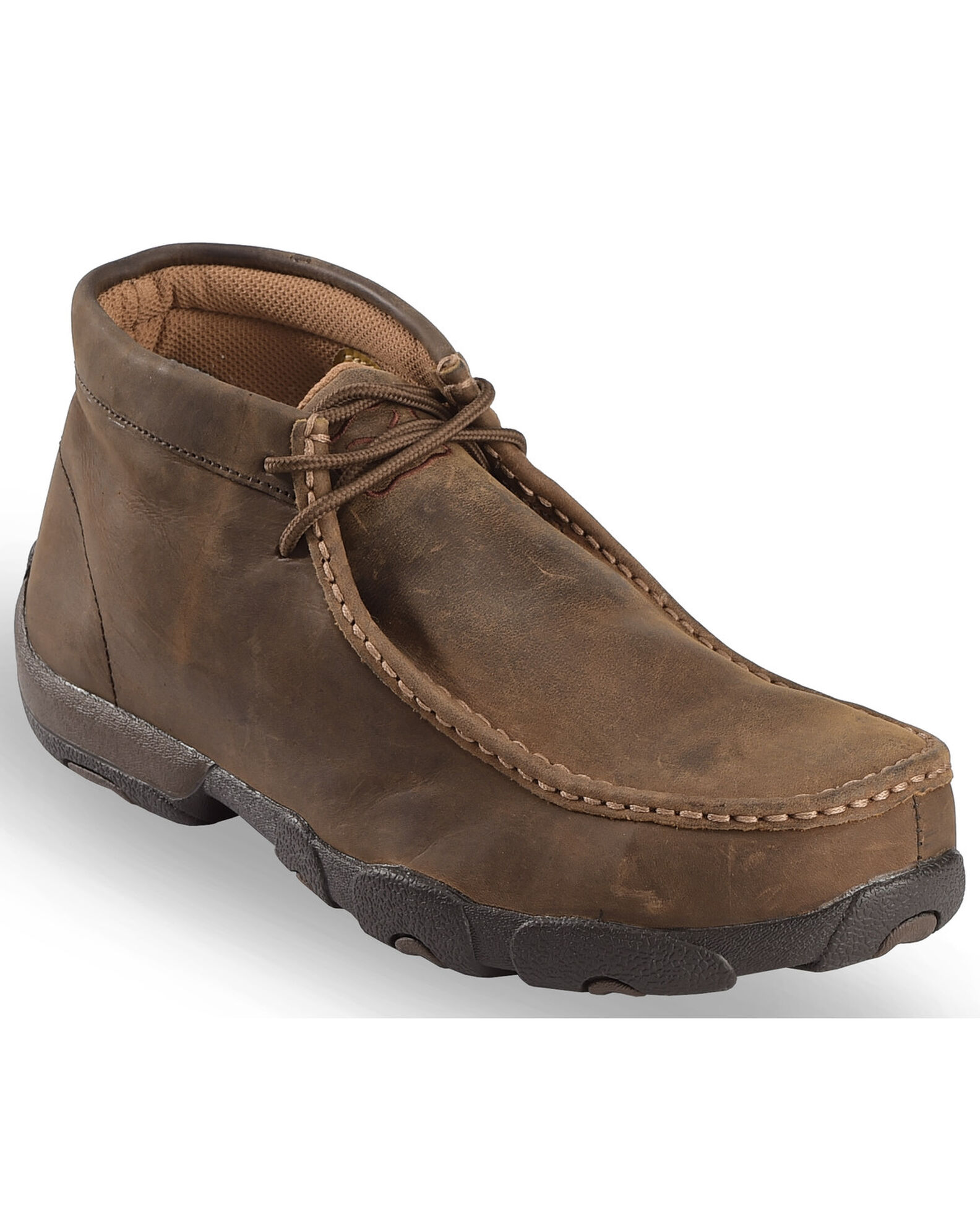 Twisted X Men s Driving Mocs Steel Toe Lace Up Work Shoes Boot Barn