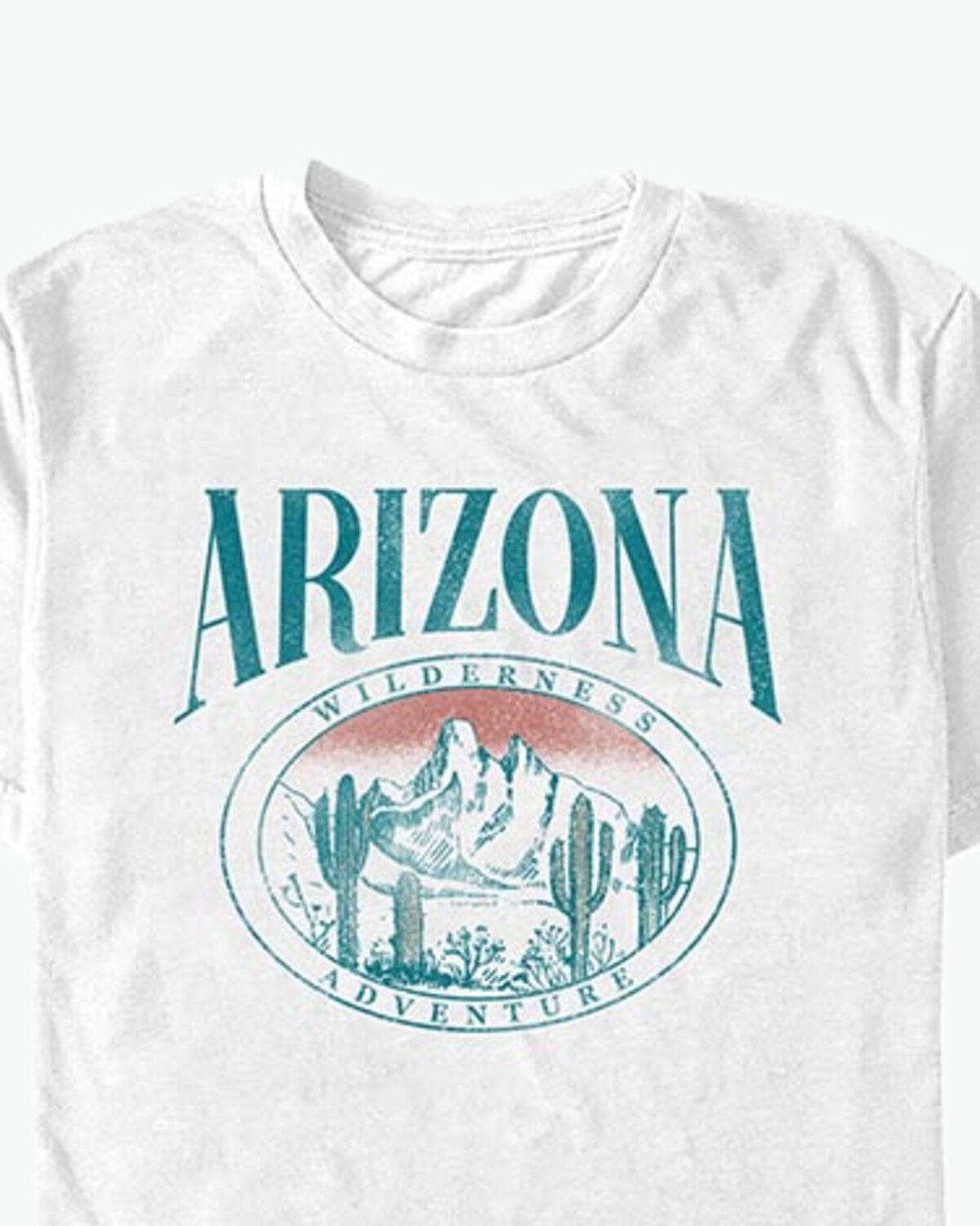 Americana Men's Arizona Wilderness Short Sleeve Graphic T-Shirt, White, hi-res