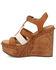 Image #3 - Dingo Women's Cosmo Wooden Wedge Sandals, Brown, hi-res