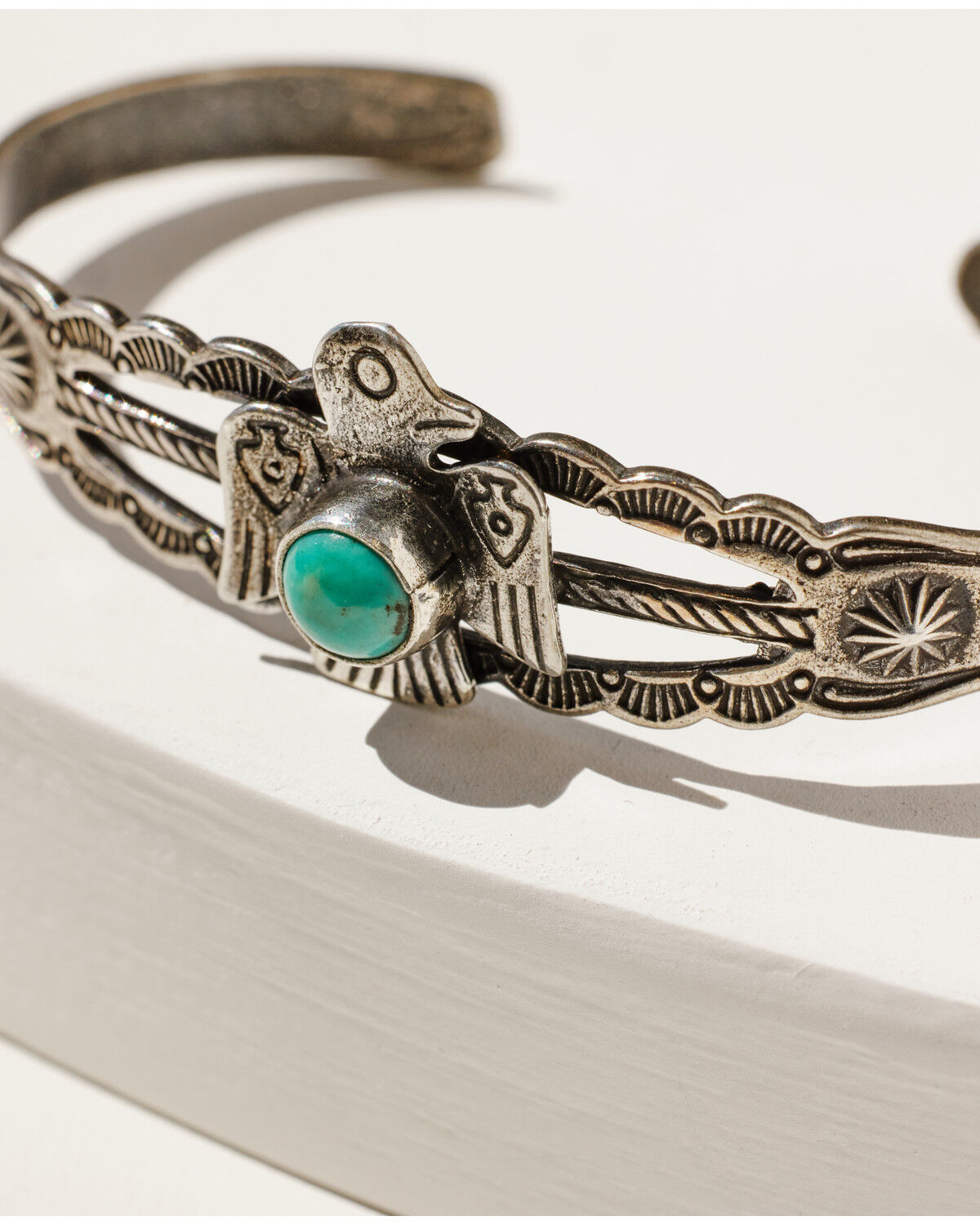 Image #3 - Broken Arrow Jewelry Women's Travelin Eagle Cuff, Silver, hi-res