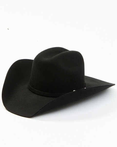 Serratelli Remington 5X Felt Cowboy Hat , Black, hi-res